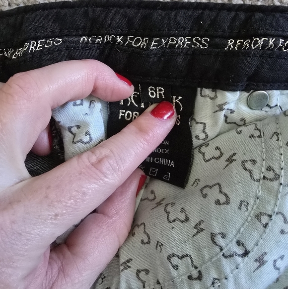 Express Women's Dark Blue Boot Cut Jeans - Picture 6 of 7